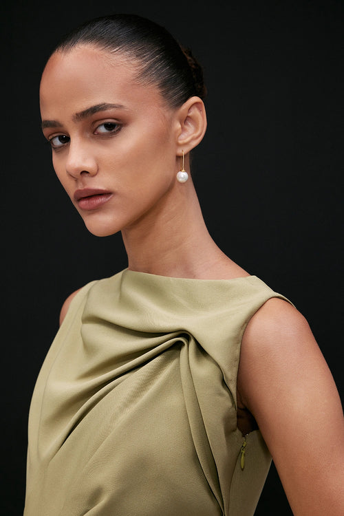 Swan Structured Green Top