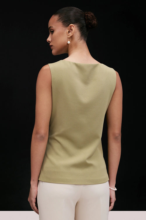 Swan Structured Green Top