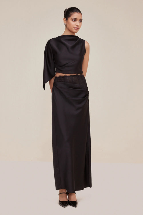 Midnight Grace Top and Aura Draped Skirt