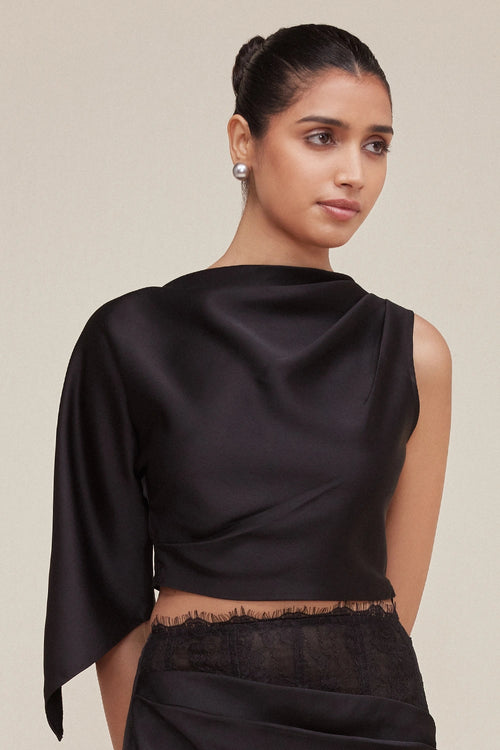 Midnight Grace Top and Aura Draped Skirt