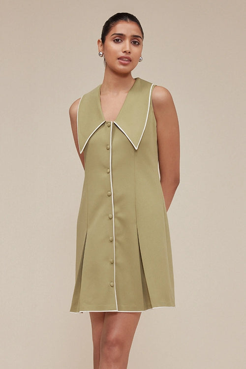 Maison Pleated Dress