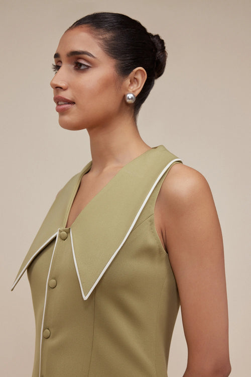 Maison Pleated Dress