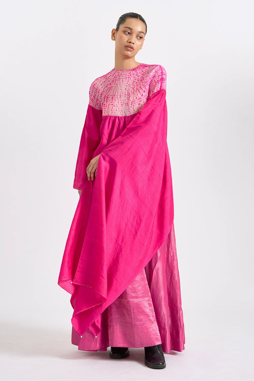 Rani White Sector Drape