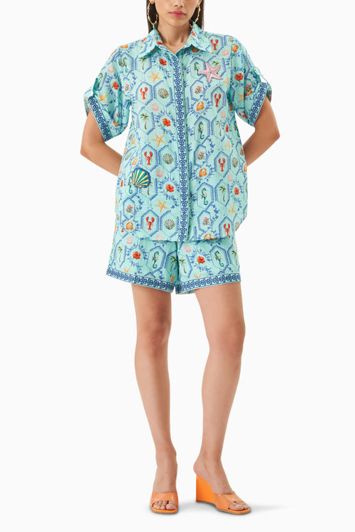 Blue Sebastian Co-ord Set