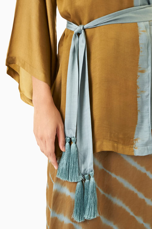 Tie Dye Gold Silver Coord Set