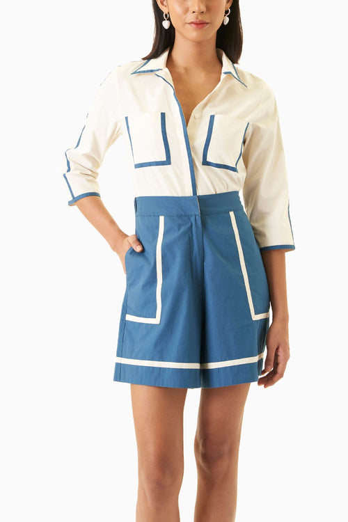 Contrast Piped Set