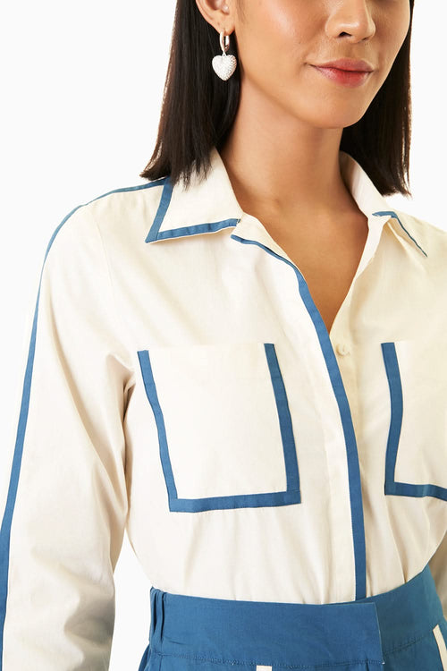 Contrast Piped Set