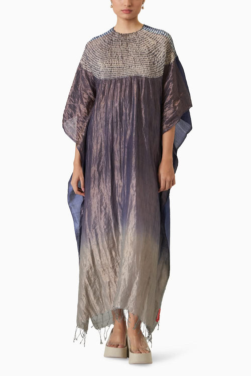Sector Kaftan - Metallic Navy Ombre