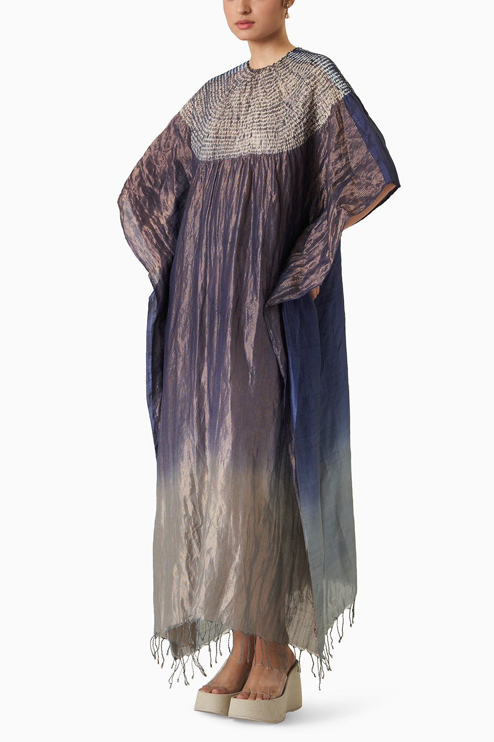 Sector Kaftan - Metallic Navy Ombre