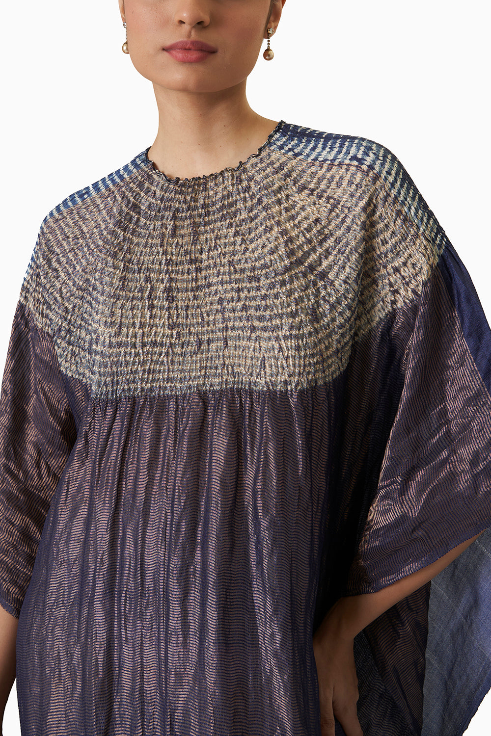 Sector Kaftan - Metallic Navy Ombre