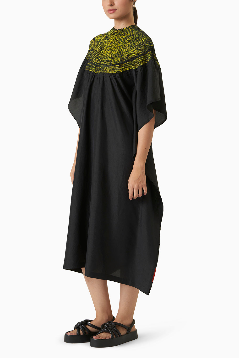 Sector Kaftan - Black Lime