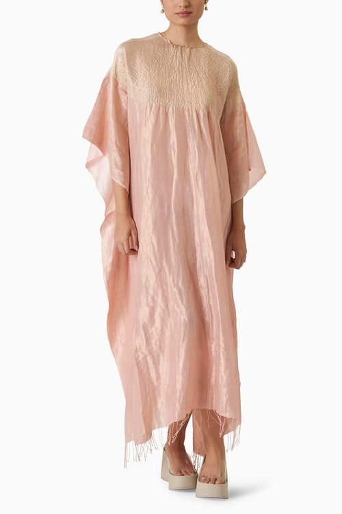 Sector Kaftan - Metallic Powder Pink