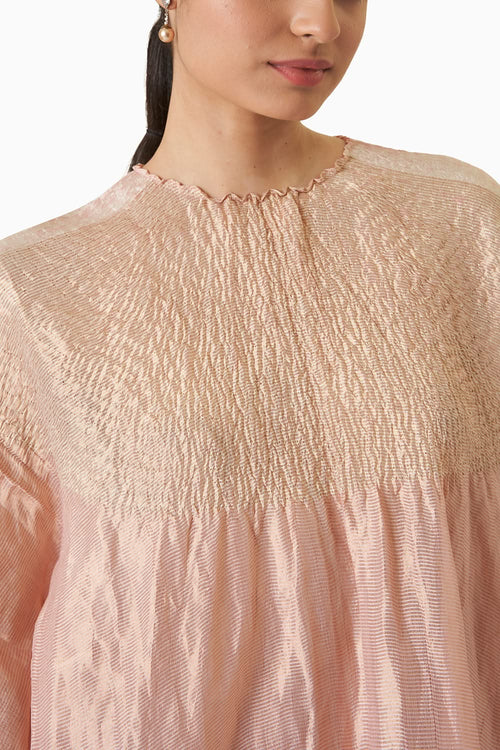 Sector Kaftan - Metallic Powder Pink