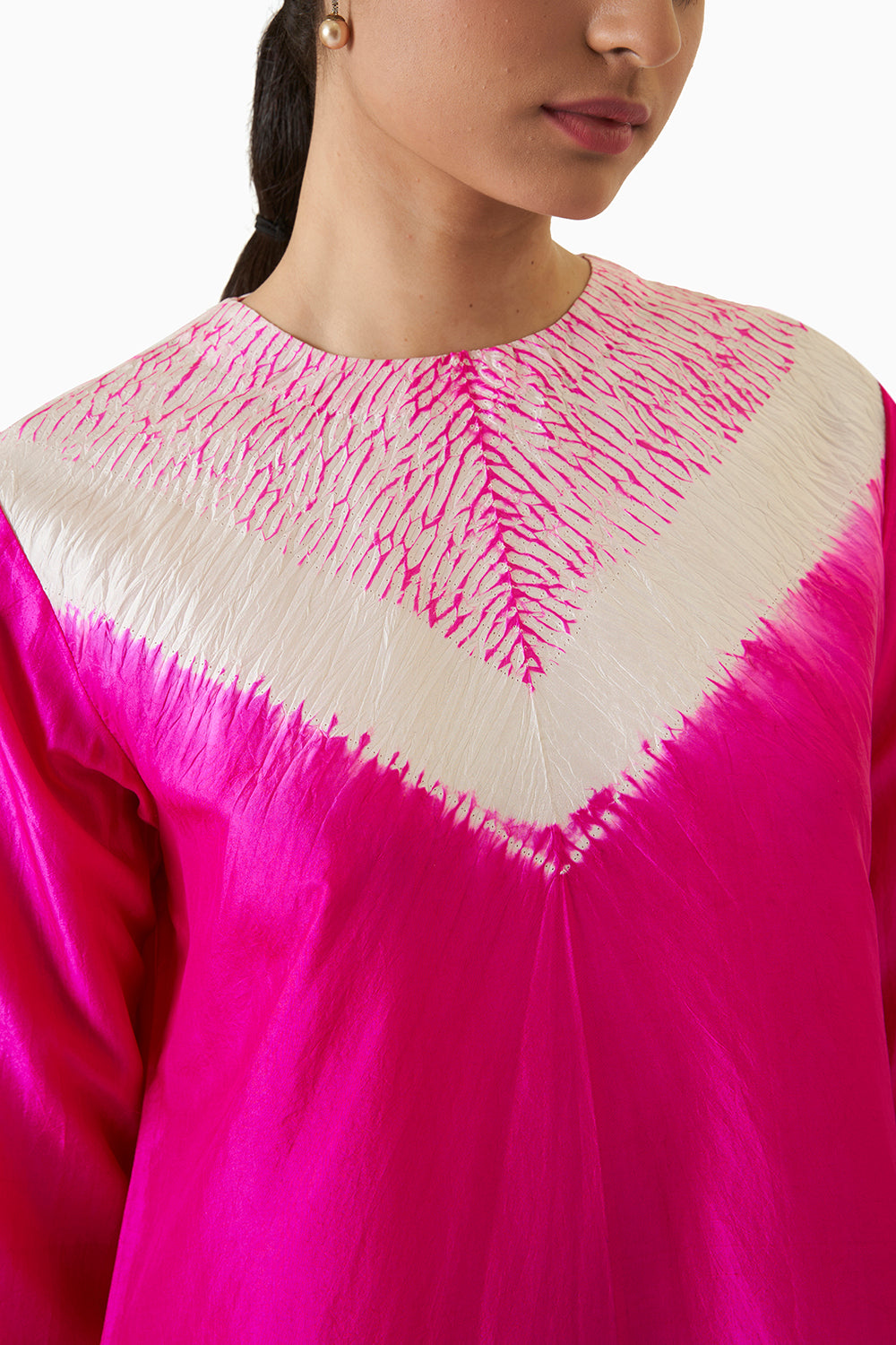 Triangle Kurta - Fuchsia