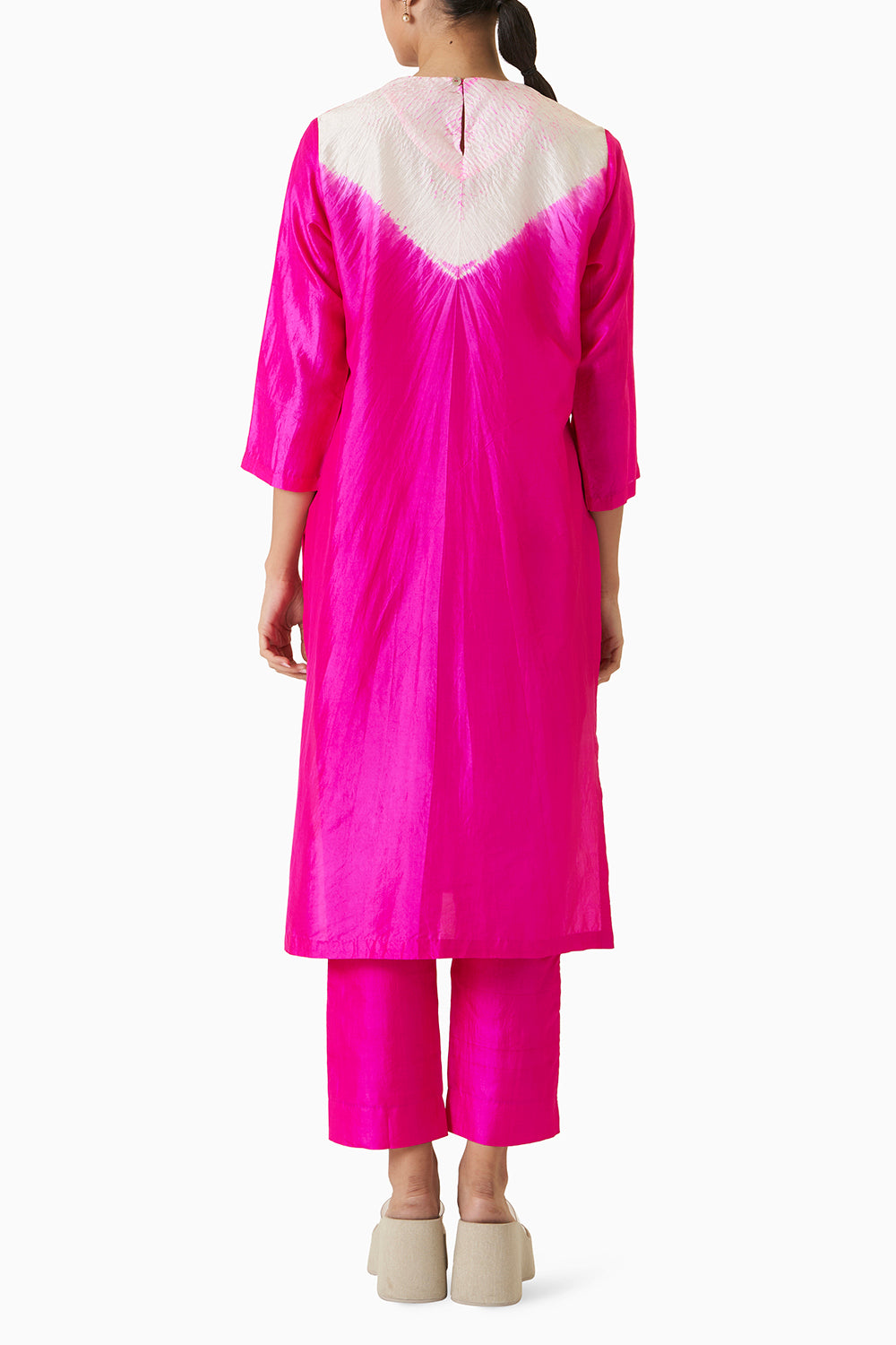 Triangle Kurta - Fuchsia