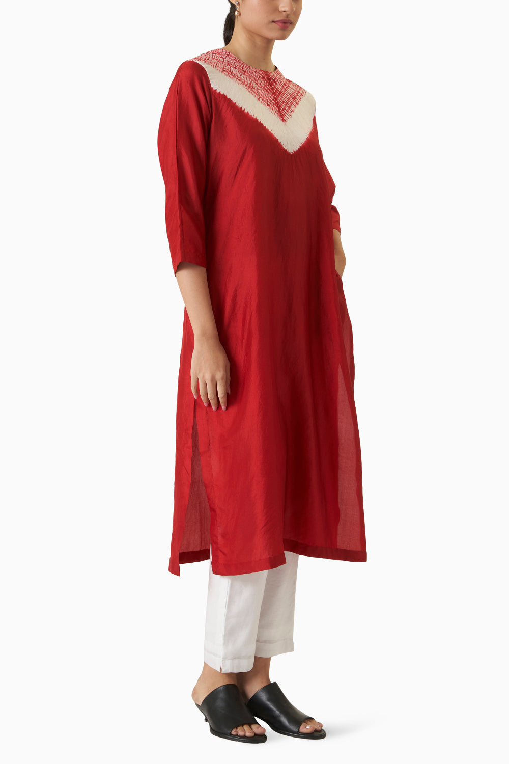 Triangle Kurta - Red