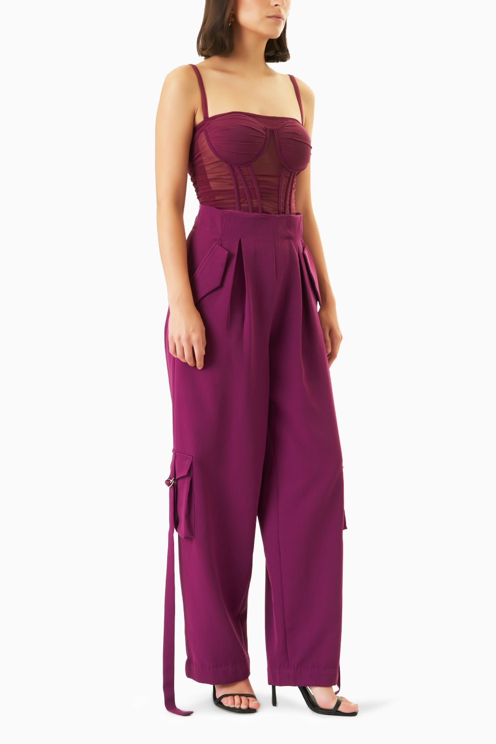 Plum Corset Jumpsuit