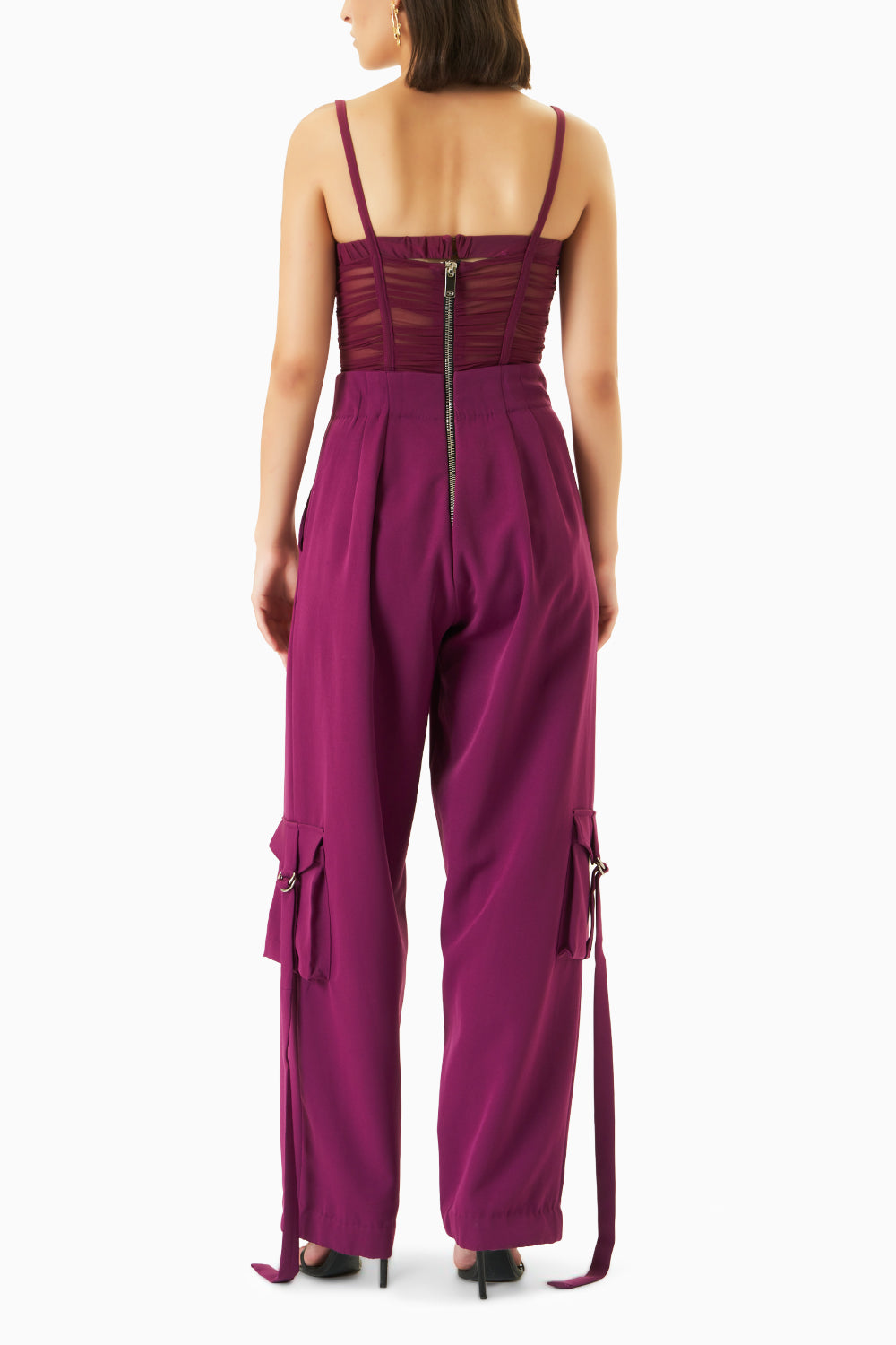 Plum Corset Jumpsuit