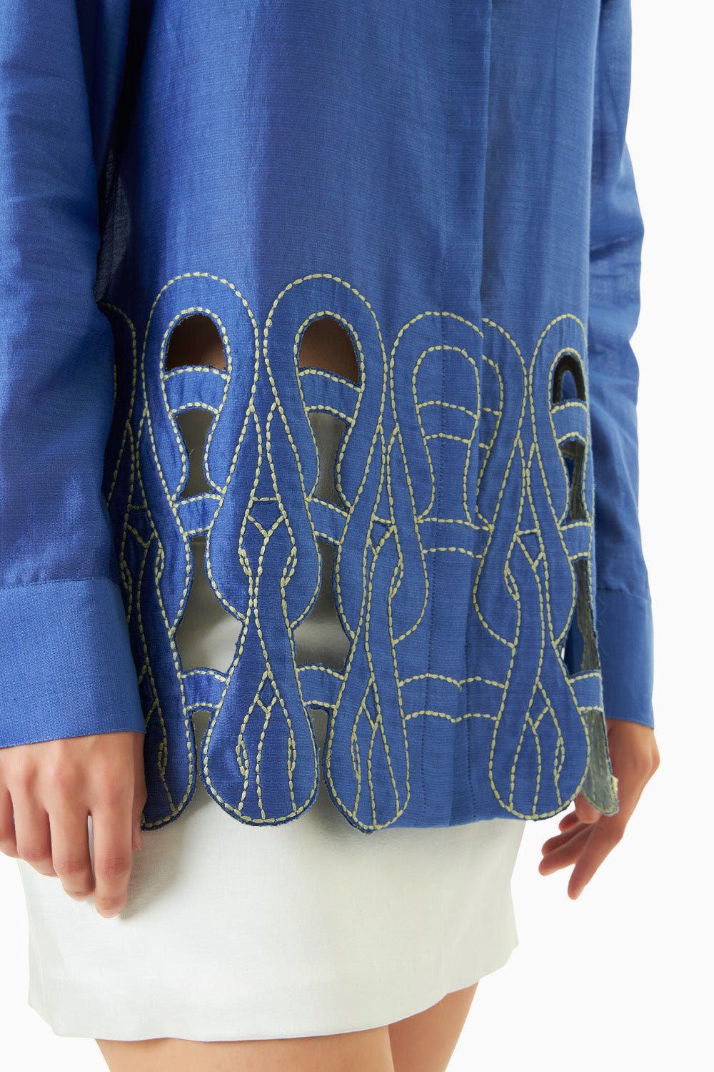 Embroidered Cutwork Shirt