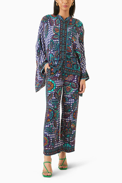 Printed Check Boxy Set