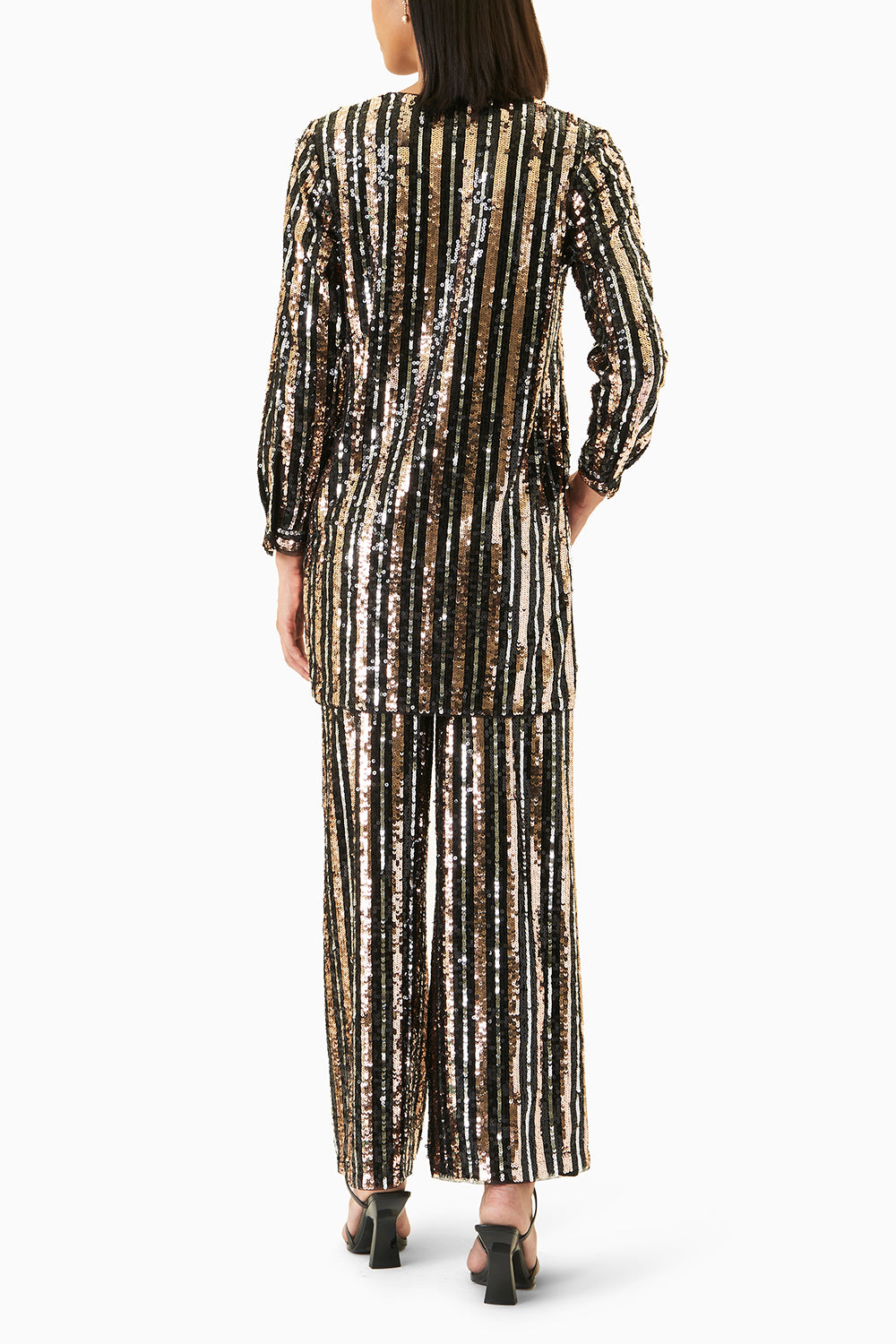 Sequin Stripe Long Set