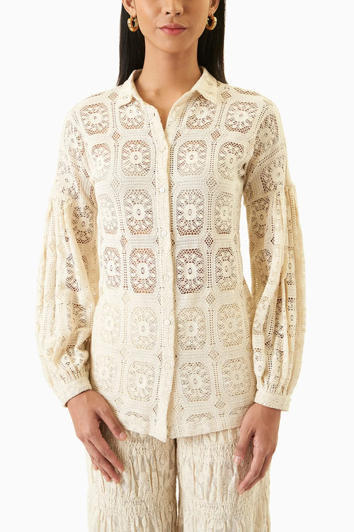Natural Lace Shirt