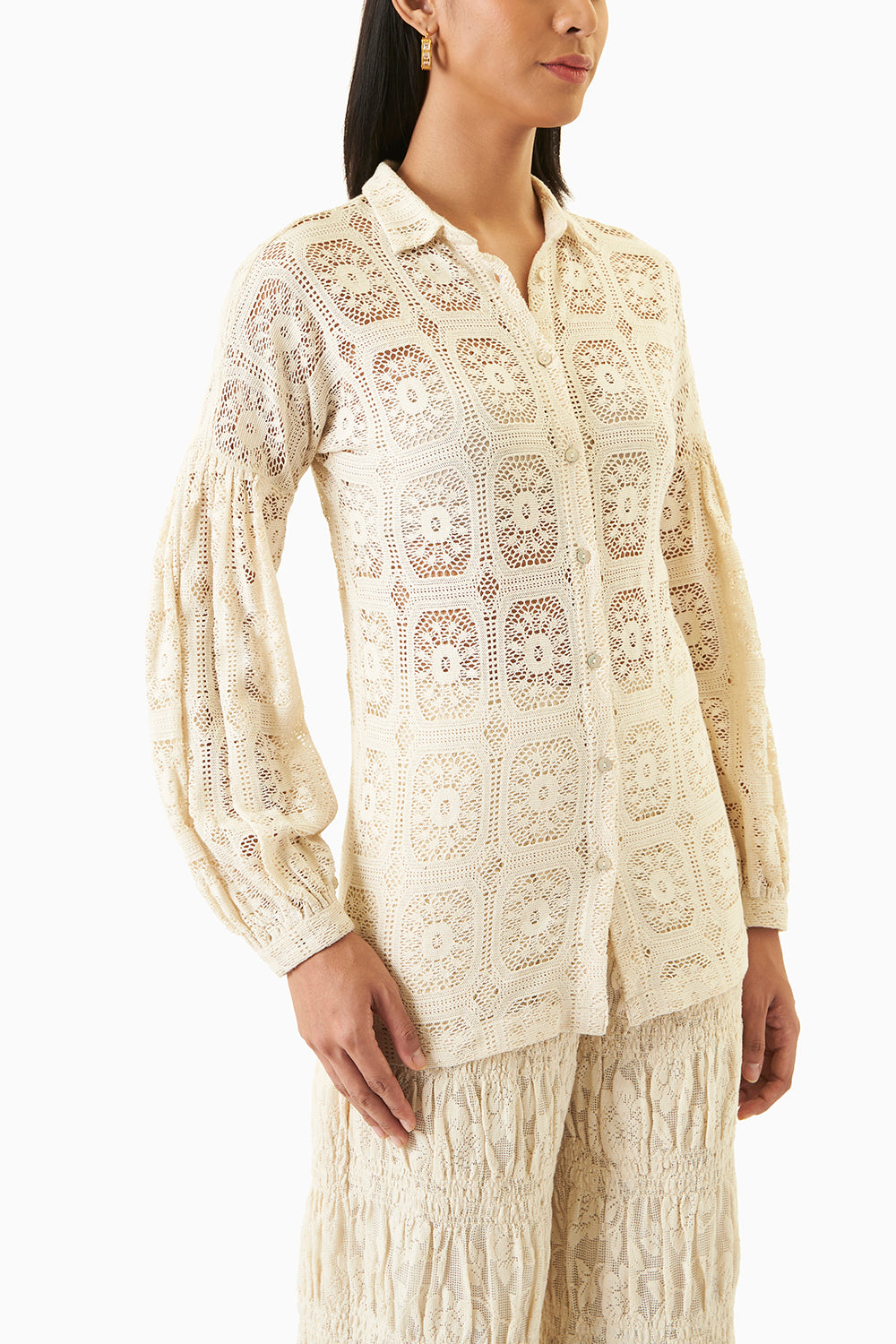 Natural Lace Shirt