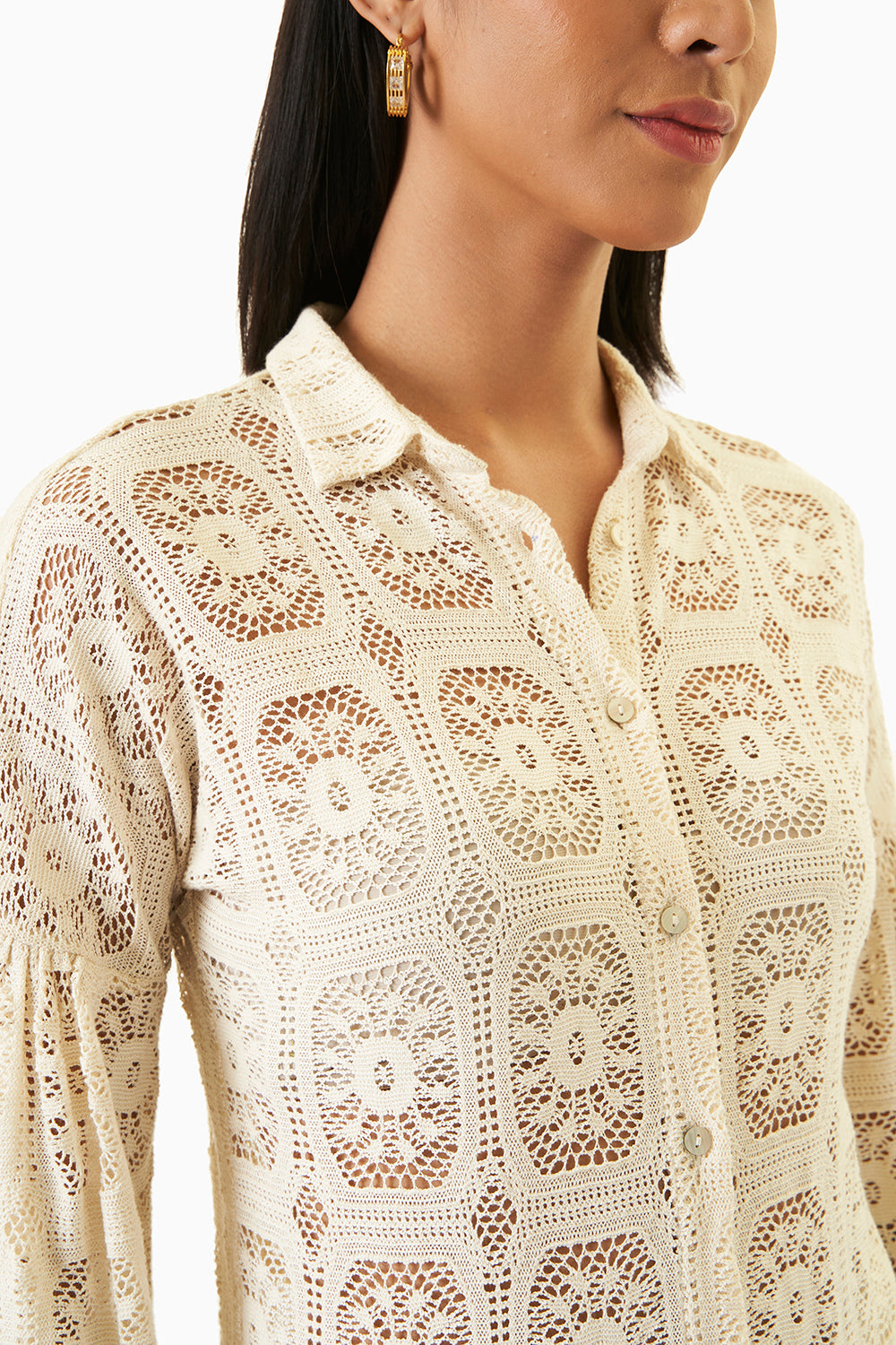 Natural Lace Shirt