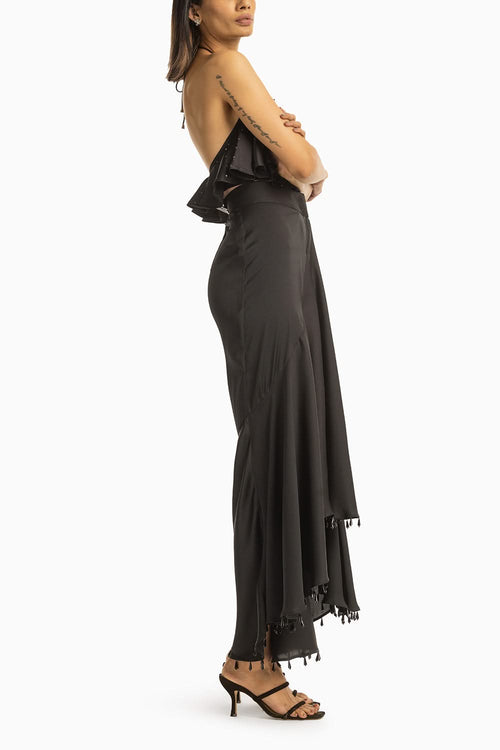 Black Raindrop Skirt