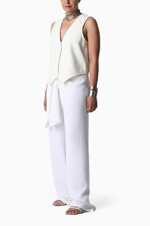 White Knot Pants