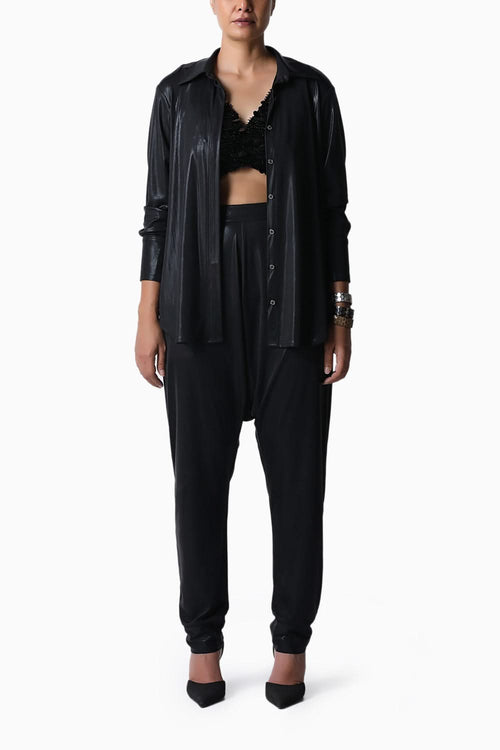 Black Essential Jersey Shirt