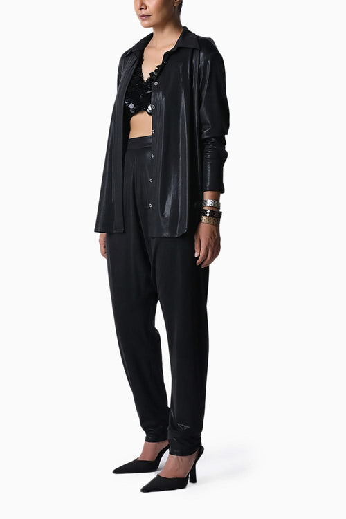 Black Essential Jersey Shirt