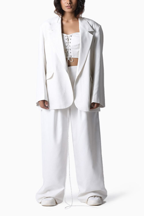 White Neh Blazer