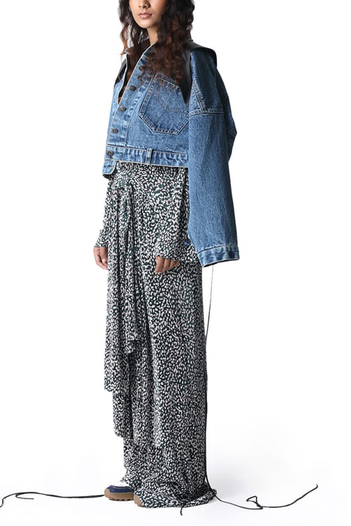 Dark Blue with Black Demi Jacket
