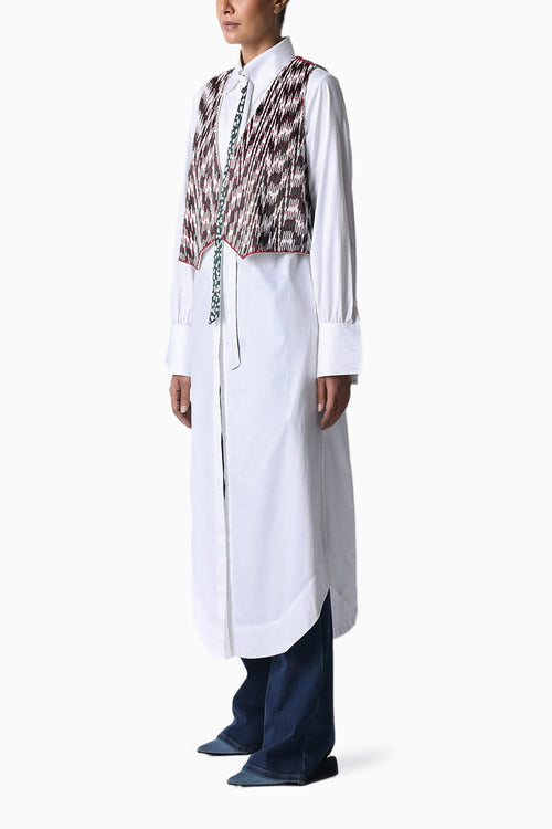 White Nalki Waistcoat
