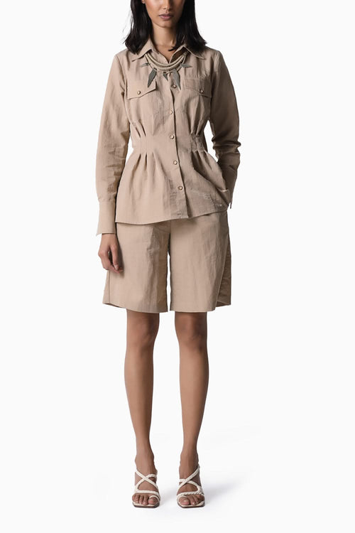 Beige Alina Co-ord set