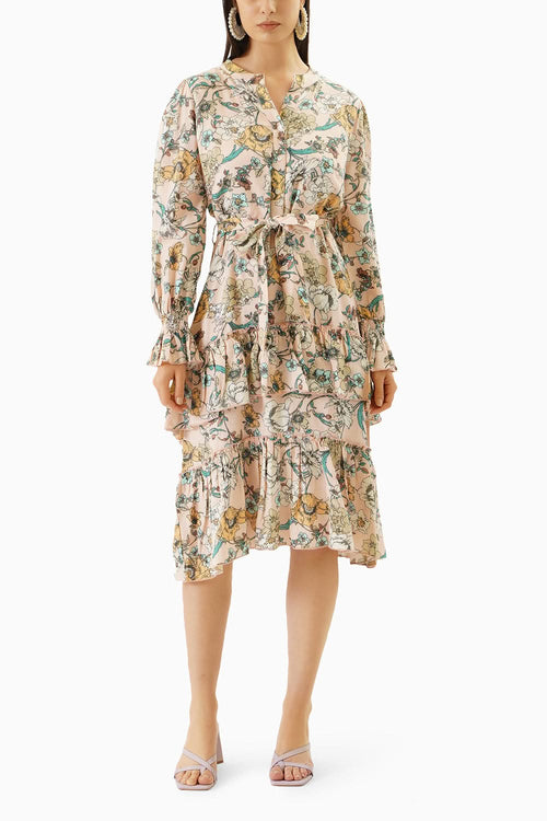 Summertime Printed Midi Dress