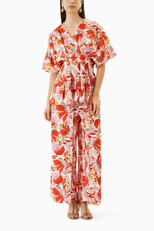 Eye-catching Floral Co-ord Set