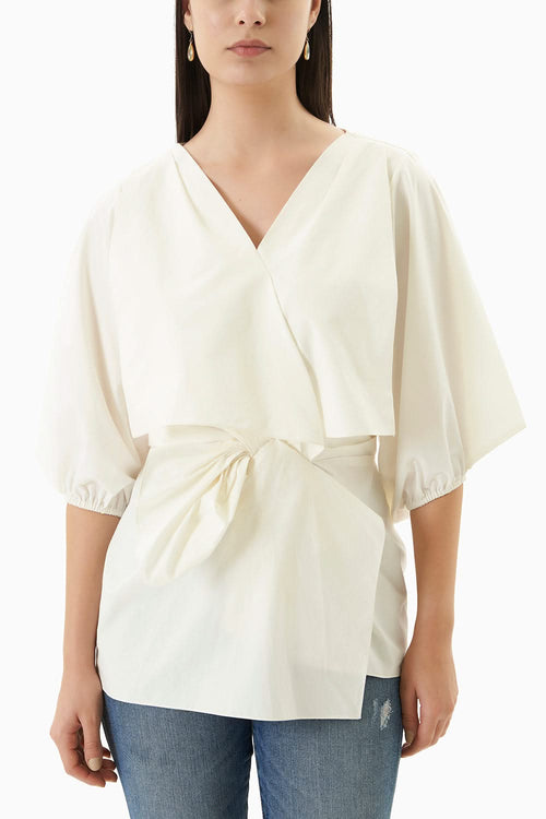 White Gardania Top