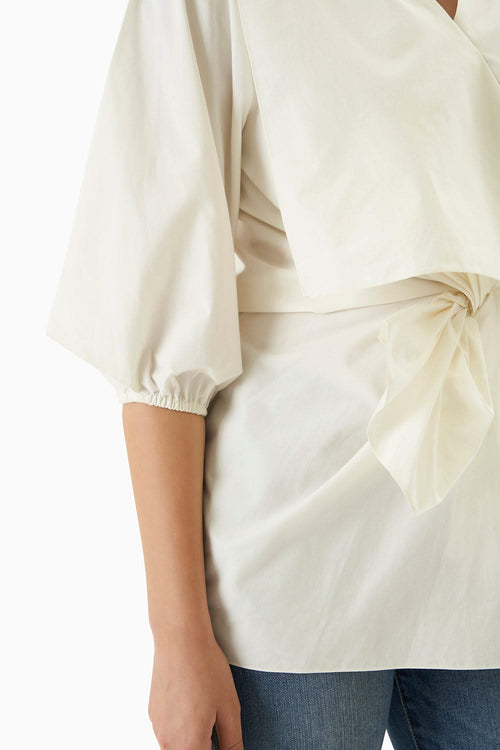 White Gardania Top
