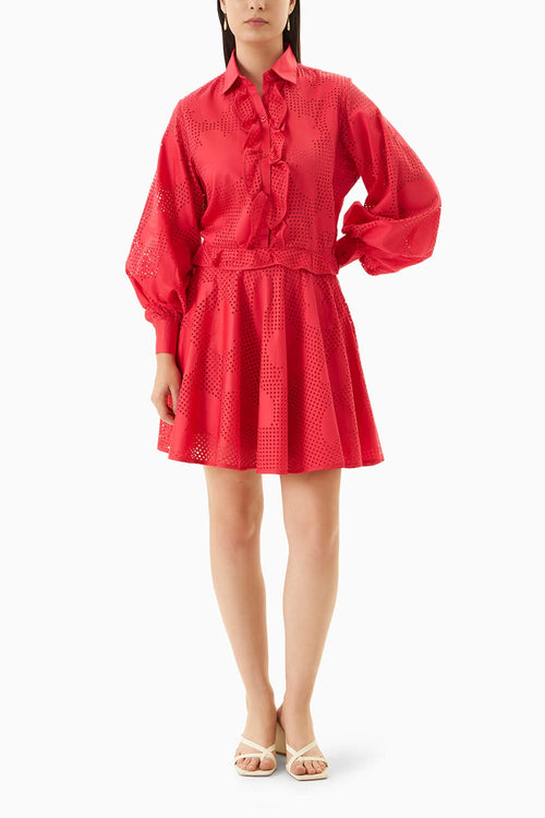 Red Amaryllis Dress
