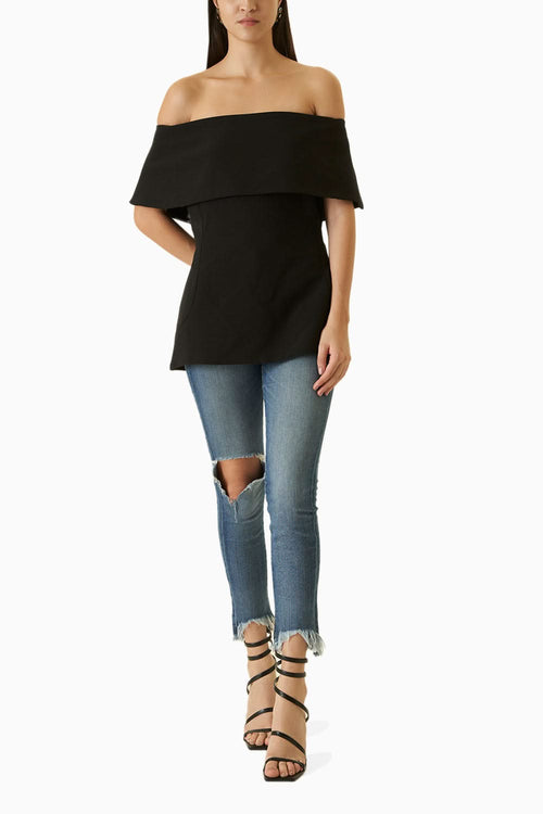 Black Bandeau Top