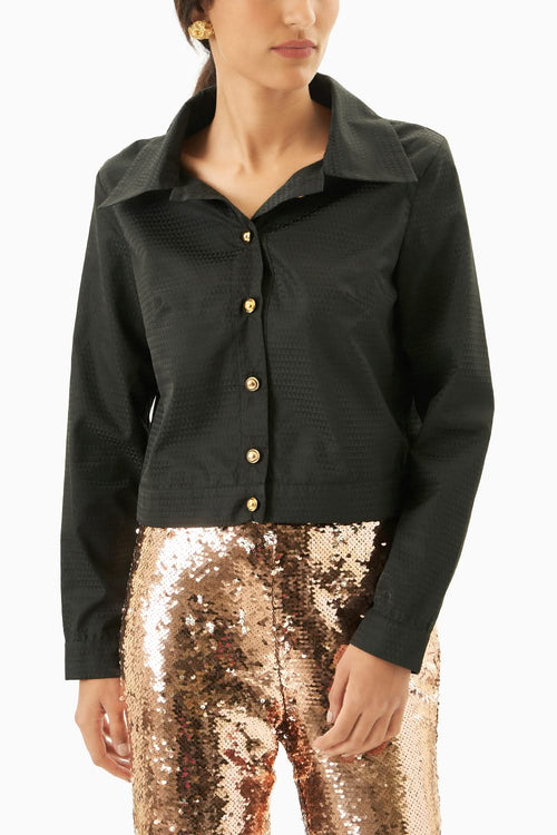 Black Cropped Jacket