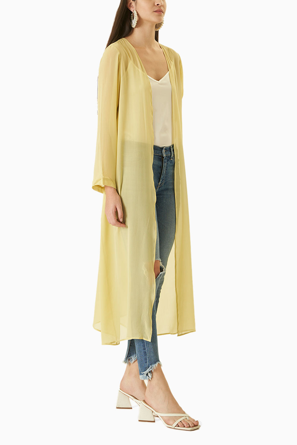 Lemon Transparent robe Jacket