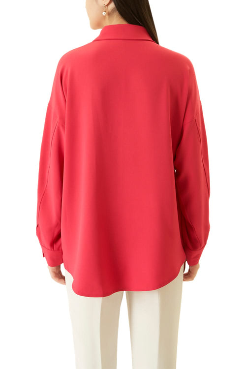 Pink Cutwork Shirt with Beads