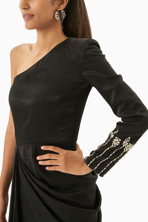 Black One Shoulder Dress