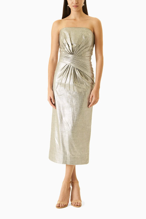 Metallic Foil Dress