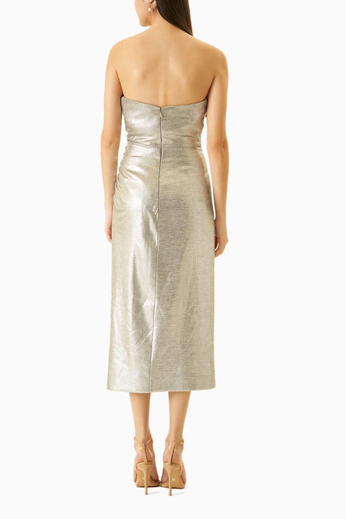 Metallic Foil Dress