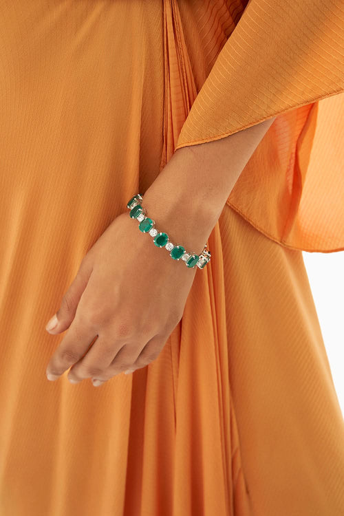 Oval Bangle Bracelet