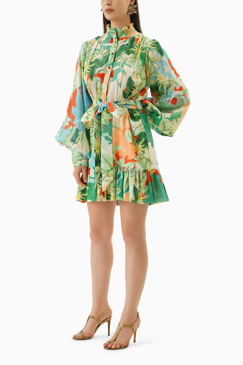 Printed Shirt Dress